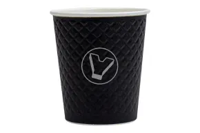 Стакан бумажный, 250 мл (280 мл до края), Waffle Black, 2 слойный, БУМ, Formacia