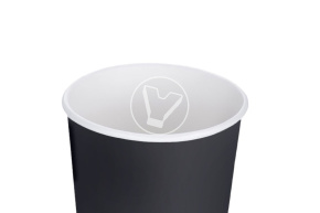 Стакан 250 мл. двухслойный для горячего, черный 