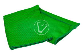 Салфетка для стекол из микрофибры 35*35, 265 гсм (зеленая)