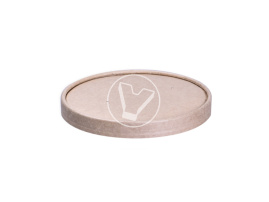 Бумажная крышка, 97 мм, для крафт супниц, 500 мл (EcoSoup)