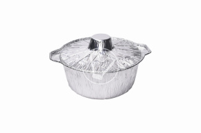 Форма алюминиевая "Кастрюля" с крышкой, 252*160*98 мм, 2300 мл.