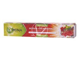 Фольга в футляре с встроенным ножом, 45 см, 60 м, 18 мкм, 6 шт/кор,  Lamina