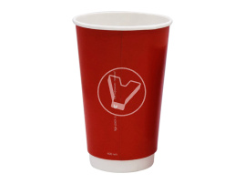 Стакан бумажный, 400 мл, 2 слойный, для горячих напитков