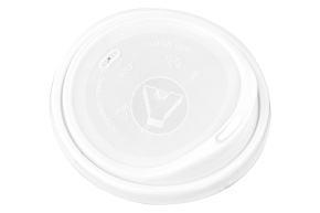 Крышка d-90 с клапаном, Белая с питейником, ПП