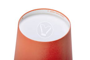 Стакан 400 мл, бумажный, для горячих напитков, красный Verde Vita