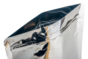 Пакет металлизированный  дой-пак с замком зип-лок, 210*330мм (40+40), 140мкм