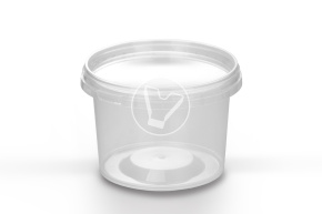 Банка 550 мл., d-118, с крышкой, прозрачная