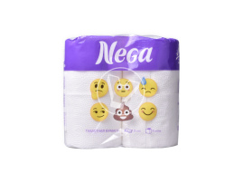 Туалетная бумага Смайл, 4 шт/уп, 12 м.