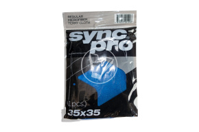 Салфетка синяя из микрофибры 35*35 см, 350 гсм Sync Pro