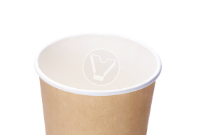 Стакан 350 мл, бумажный, для горячих напитков, крафт Verde Vita