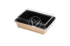 Салатник OneClick, 500 мл, крафт, изнутри черный