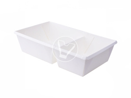 Салатник OneClick, белый, 800 мл, 2х секционный