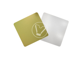 Подложка кондитерская 1,5 зол/бел 240*240мм