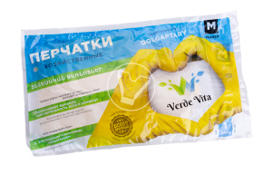 Перчатки резиновые, VerdeVita, размер М