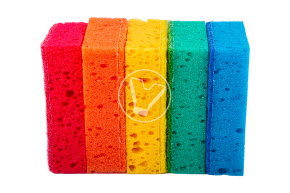 Губка для посуды крупнопористая "Мистер Бульк "Color Plus 5шт.