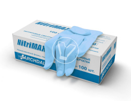 Перчатки СИНИЕ  нитриловые, смотровые, неопудренные (Linger), размер S