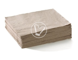 Салфетки бумажные, 1 слой, 33х33 см, 300 л., крафт, 1/9