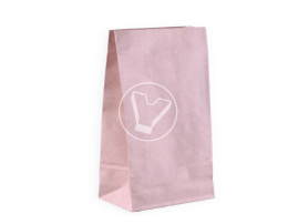 Пакет бумажный, 240*140*400 мм, крафт, с прямым дном