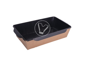 Салатник Eco OpSalad 800 мл. Черный, DoEco без крышки (+крышка 3301713)