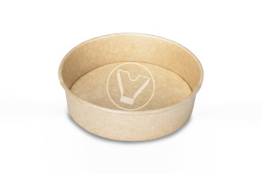 Упаковка для салатов 900 мл, Pure kraft, без крышки