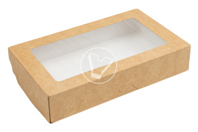 Ланч-бокс самосборный 1000 мл, SELFBOX1000-PRO, 198*120*40, крафт