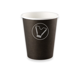 Стакан бумажный, 250 мл, черный