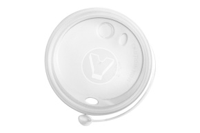 Крышка d-90 с питейником, прозрачная, тип К