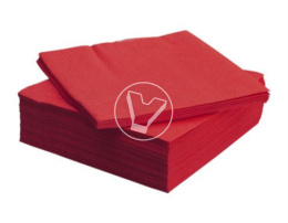 Салфетки бумажные, 1 слой, 33*33 см, 300 л./упак., бордовые