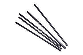 Трубочки  черные d- 8 мм, без гофроизгиба  250 шт→ 240мм (ПР, Yan`s)