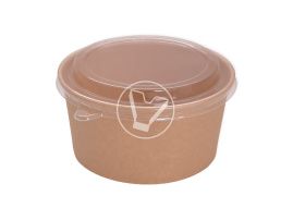 Упаковка для салатов 1000 мл, Pure kraft, без крышки