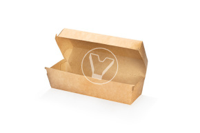 Упак. для хот-догов, картофеля фри ECO HD BOX, 215*75*40, крафт