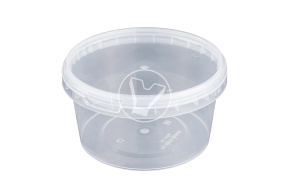 Банка 550 мл, d-122, с крышкой, Прозрачная