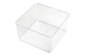 Креманка квадратная 350мл., прозрачная 