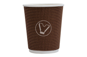 Стакан бумажный, 250 мл, коричневый, 2 слойный
