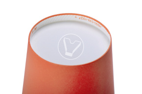 Стакан 250 мл, бумажный, для горячих напитков, красный Verde Vita