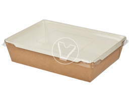 Салатник Eco OpSalad 800 мл.с крышкой, GEOBOX-800 крафт