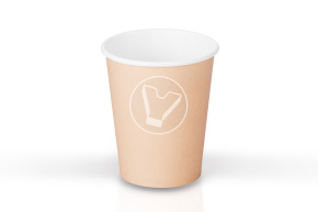 Стакан 250 мл, бумажный, для горячих напитков, крафт Verde Vita