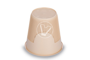 Стакан 250мл., рифленный для горячего,крафт ПП