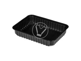 Контейнер черный, 500 мл, 179*132*34,4 мм (ПП, СтиролПласт)
