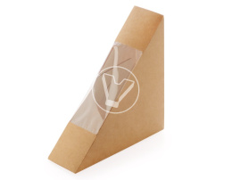 Упаковка под сендвичи Sandwich 40, 130*130*40, крафт (DOECO)