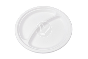 Тарелка d-225 2х секционная, белая VerdeVita