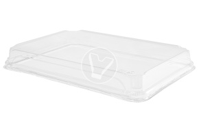 Крышка ПЭТ к контейнеру Pratico, 256*182*24мм