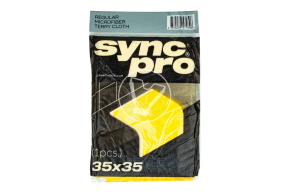 Салфетка из микрофибры 35*35, 280 гсм, SyncPro (желтая)