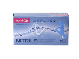 Перчатки нитриловые, смотровые, неопудренные, размер L, 100шт/уп Verde Vita