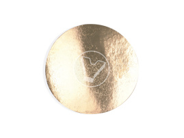 Подложка картонная, золотистая, d-240 мм, круглая, 0,8 мм, ПР-240, 100 шт./упак.