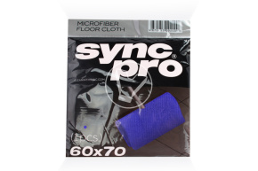 Салфетка микрофибра для пола 70*60 см., 350 гсм (синяя) SyncPro