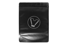 Пакет металлизированный  дой-пак с замком зип-лок, 200*300мм (45+45), 140мкм черный, матовый