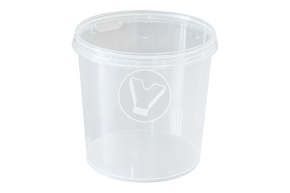 Банка 850 мл., d-118, с крышкой, прозрачная