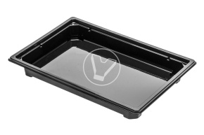 Спк-19 дно для суши, без крышки, черное ПП Премиум