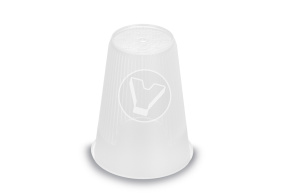 Стакан 350мл., рифленный для горячего,прозрачный ПП